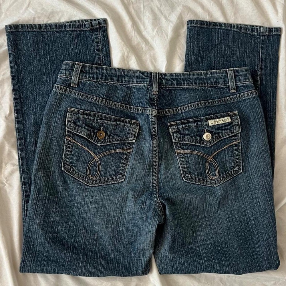 90s Calvin Klein Low Rise Flap Pocket Straight Jeans